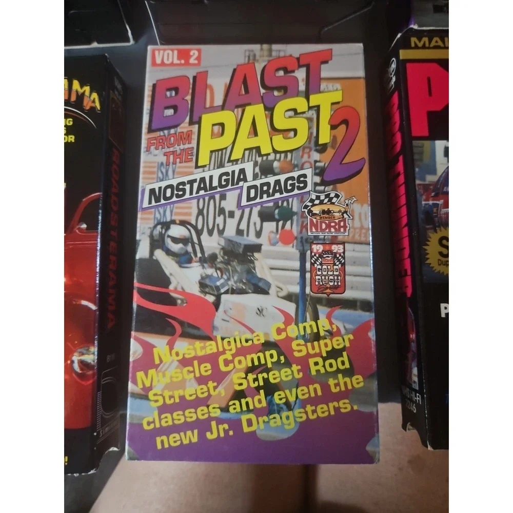 Drag Racing Motorsports Street Rods Crashes Drag Race VHS Tape Lot of 12 Vtg 80s